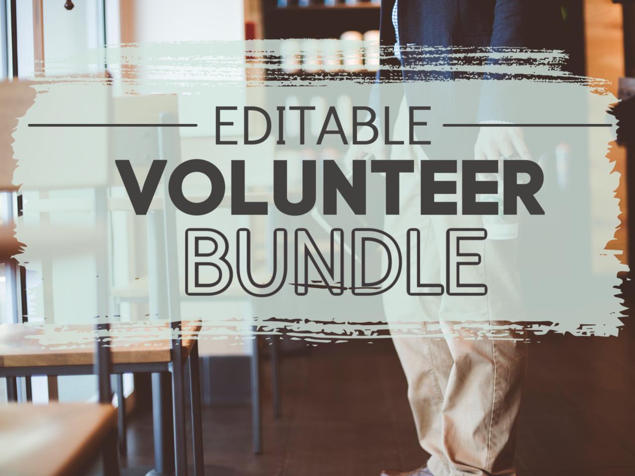 Editable Volunteer Bundle – Deeper KidMin Editable Volunteer Bundle – Deeper KidMin
