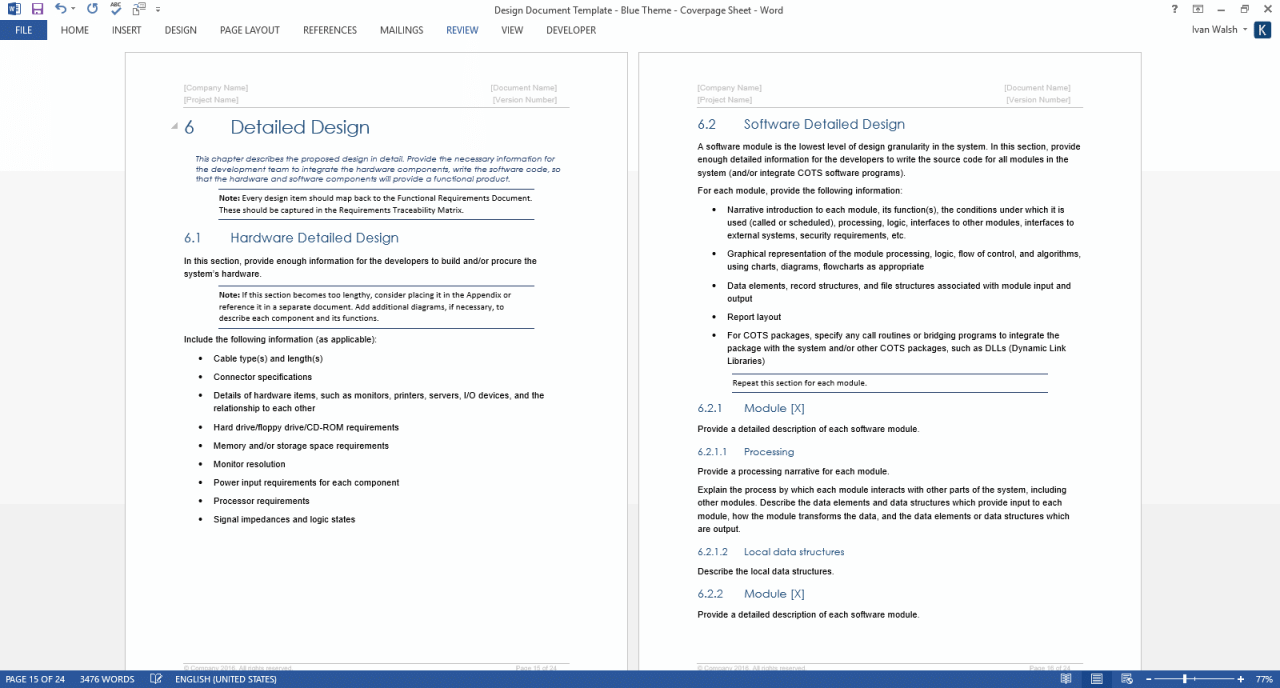 Design Document Templates (MS WordExcel) + Data Dictionary – Templates ... Design Document Templates (MS WordExcel) + Data Dictionary – Templates ...